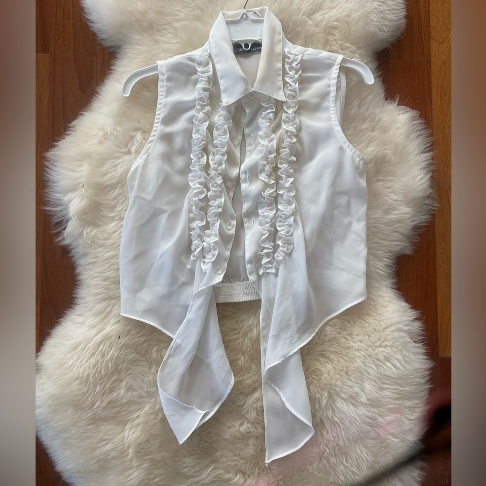 Uncivilized white dress shirt